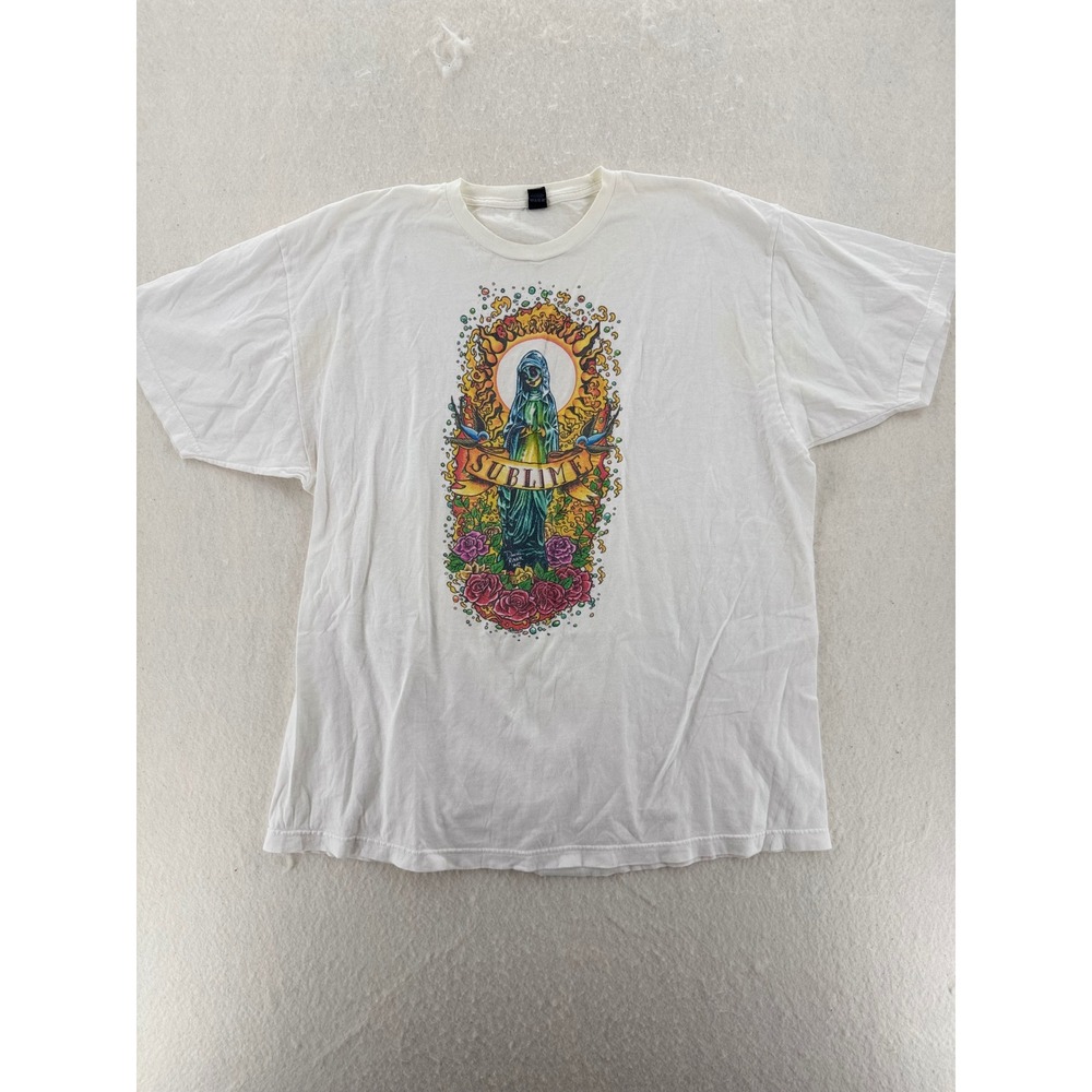 Tultex - Sublime Band Tee Daniel Mercer Art Graphic - White - XXL - Mens
